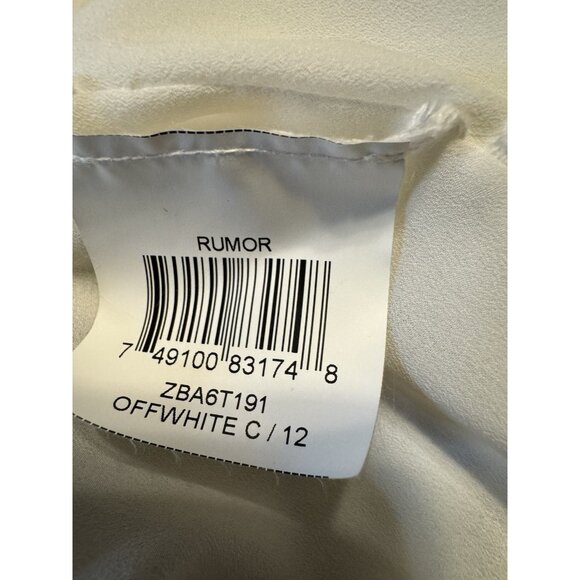 BCBGMaxAzria Rumor Dress 12 Ivory Black Stretch Sheath Sleeveless Career Church - Picture 9 of 15